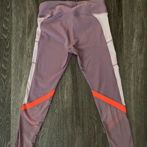 Purple brown work leggings
